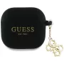 Guess Silicone 4G Charm Θήκη για AirPods 4 - Μαύρο