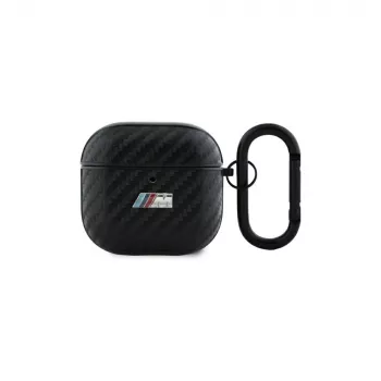 BMW BMA4CMPUCA AirPods 4 Θήκη Μαύρο PU Carbon M Collection