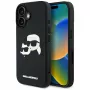 KARL LAGERFELD HC 3D Rubber DoubleHeads Θήκη για iPhone 16, Μαύρο