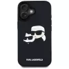 KARL LAGERFELD HC 3D Rubber DoubleHeads Θήκη για iPhone 16, Μαύρο