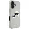 KARL LAGERFELD HC 3D Rubber DoubleHeads Θήκη για Apple iPhone 16 - Μπεζ