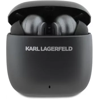 KARL LAGERFELD Metal Printed Logo TWS Ακουστικά Earbuds με ANC/ENC - Μαύρο