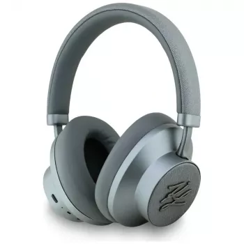 Karl Lagerfeld Grained Initials Bluetooth ANC Over-Ear Ακουστικά Γκρι