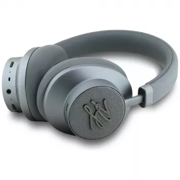 Karl Lagerfeld Grained Initials Bluetooth ANC Over-Ear Ακουστικά Γκρι