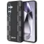 DKNY Leather Checkered Pattern MagSafe Case για Samsung Galaxy S25, Μαύρο