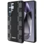 DKNY Δερμάτινη Checkered Pattern MagSafe Θήκη για Samsung Galaxy S25 Ultra Μαύρο