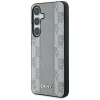 DKNY Δερμάτινη Checkered Pattern MagSafe Θήκη για Samsung Galaxy S25 - Taupe