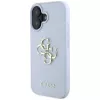 Guess Grained Big 4G Logo Small Classic Logo Θήκη για Apple iPhone 16 - Μπλε