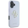 Guess Grained Big 4G Logo Small Classic Logo Θήκη για Apple iPhone 16 - Μπλε