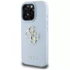 Guess Grained Big 4G Logo Small Classic Logo Θήκη για iPhone 16 Pro (Μπλε)