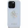 Guess Grained Big 4G Logo Small Classic Logo Θήκη για iPhone 16 Pro (Μπλε)