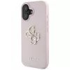Guess Grained Big 4G Logo Small Classic Logo Θήκη για Apple iPhone 16 - Pink