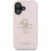 Guess Grained Big 4G Logo Small Classic Logo Θήκη για Apple iPhone 16 - Pink