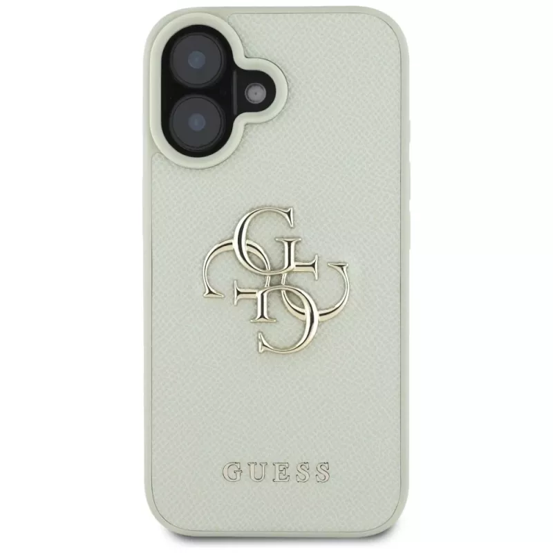 Guess Grained Big 4G Logo Small Classic Θήκη για iPhone 16 - Πράσινο