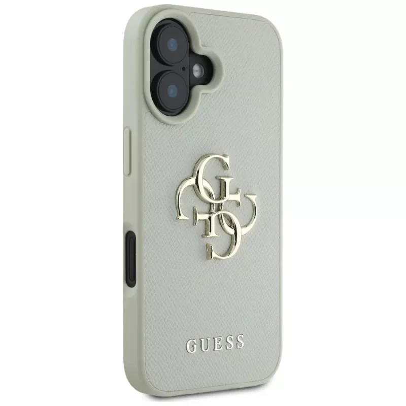 Guess Grained Big 4G Logo Small Classic Θήκη για iPhone 16 - Πράσινο