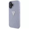Guess Hot Stamp 4G Pattern Triangle Metal Logo Θήκη για iPhone 16 (Μωβ)