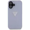 Guess Hot Stamp 4G Pattern Triangle Metal Logo Θήκη για iPhone 16 (Μωβ)