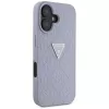 Guess Hot Stamp 4G Pattern Triangle Metal Logo Θήκη για iPhone 16 (Μωβ)