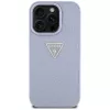 Guess Hot Stamp 4G Pattern Triangle Metal Logo Θήκη για iPhone 16 Pro, Μωβ