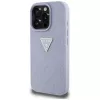 Guess Hot Stamp 4G Pattern Triangle Metal Logo Θήκη για iPhone 16 Pro Max (Μωβ)