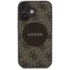 Guess 4G Circle Classic Logo MagSafe Θήκη για iPhone 16, Καφέ