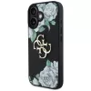 Guess Grained Roses Big 4G Logo Θήκη για Apple iPhone 16, Μαύρο