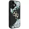 Guess Grained Roses Big 4G Logo Θήκη για Apple iPhone 16, Μαύρο