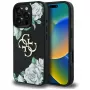 Guess Grained Roses Big 4G Logo Θήκη για Apple iPhone 16 Pro, Μαύρο