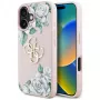 Guess Grained Roses Big 4G Logo Θήκη για Apple iPhone 16 - Pink