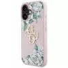 Guess Grained Roses Big 4G Logo Θήκη για Apple iPhone 16 - Pink