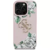 Guess Grained Roses Big 4G Logo Θήκη για iPhone 16 Pro Max - Ροζ