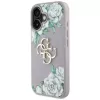 Guess Grained Roses Big 4G Logo Θήκη για Apple iPhone 16 - Μωβ