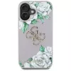 Guess Grained Roses Big 4G Logo Θήκη για Apple iPhone 16 - Μωβ