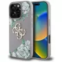Guess Grained Roses Big 4G Logo Θήκη πλάτης για Apple iPhone 16 Pro - Μωβ
