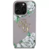 Guess Grained Roses Big 4G Logo Θήκη για Apple iPhone 16 Pro Max - Μωβ
