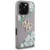 Guess Grained Roses Big 4G Logo Θήκη για Apple iPhone 16 Pro Max - Μωβ