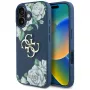 Guess Grained Roses Big 4G Logo Θήκη για Apple iPhone 16 - Μπλε