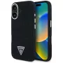 Guess Denim Triangle Logo MagSafe Θήκη για iPhone 16 Μαύρο