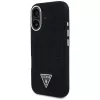 Guess Denim Triangle Logo MagSafe Θήκη για iPhone 16 Μαύρο