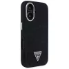 Guess Denim Triangle Logo MagSafe Θήκη για iPhone 16 Μαύρο