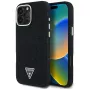 Guess Denim Triangle Logo MagSafe Θήκη για Apple iPhone 16 Pro Max, Μαύρο