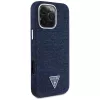 Guess Denim Triangle Logo MagSafe Θήκη για iPhone 16 Pro Μπλε