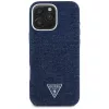 Guess Denim Triangle Logo MagSafe Θήκη για Apple iPhone 16 Pro Max Μπλε