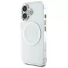 Guess IML Metal Colored Circle Classic Logo MagSafe Θήκη για iPhone 16 (Λευκό)
