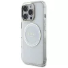 Guess IML Metal Colored Circle Classic Logo MagSafe Θήκη για iPhone 16 Pro (Λευκό)