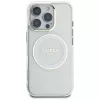 Guess IML Metal Colored Circle Classic Logo MagSafe Θήκη για iPhone 16 Pro (Λευκό)