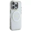 Guess IML Metal Colored Circle Classic Logo MagSafe Θήκη για iPhone 16 Pro (Λευκό)