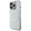 Guess IML Metal Colored Circle Classic Logo MagSafe Θήκη για iPhone 16 Pro Max (Λευκό)