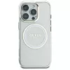 Guess IML Metal Colored Circle Classic Logo MagSafe Θήκη για iPhone 16 Pro Max (Λευκό)