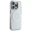 Guess IML Metal Colored Circle Classic Logo MagSafe Θήκη για iPhone 16 Pro Max (Λευκό)